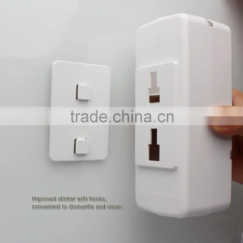 Hands Free Toothpaste Dispenser Automatic Toothpaste Squeezer And Toilet Brush/Toothbrush Holder Set