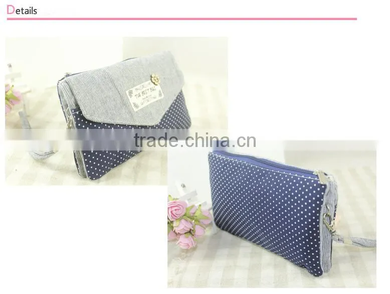 2015 new style cotton fabric lady wallet, man leather wallet, wallet purse