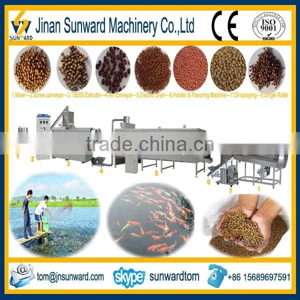 Top Quality Double Screws Fish Feed Make Pellet Mill