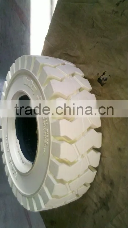 Top Quality Industrial Tyre 28x9-15 12pr, Non Marking White Solid Tires for Forklift (many sizes)