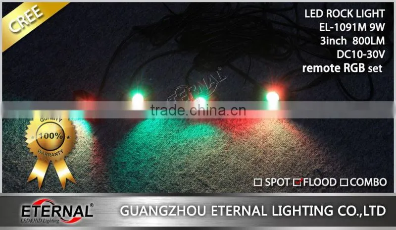 4/6/8/12 POD Rock LED Off Road Jeep ATV golf cart Truck Vehicle Rock Crawler Light RGB rock light