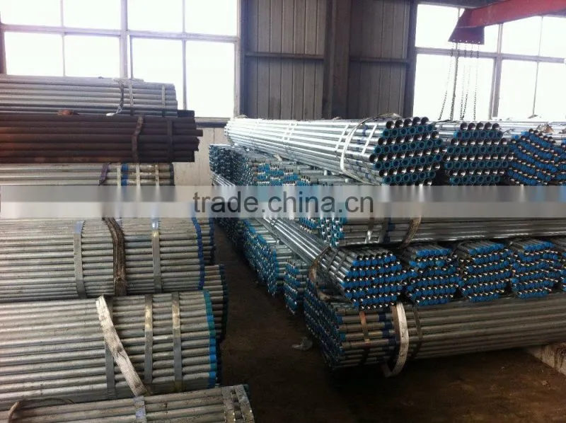 NPT/BSP Threaded Steel Pipe/galvanized threaded pipe