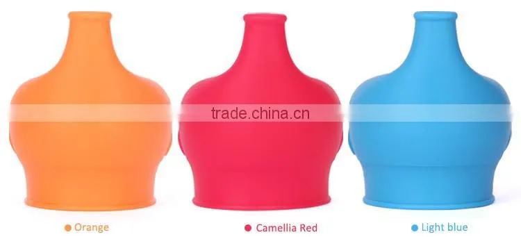 Kid product colorful leakproof food grade silicone sippy cup lid