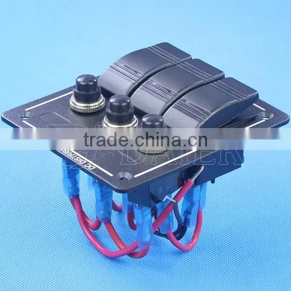 Rocker Switch Type USB Socket With 12V LED Lamp