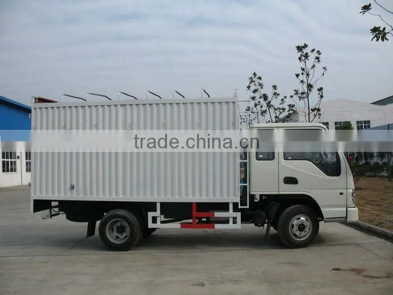 JAC double cabin cargo box truck