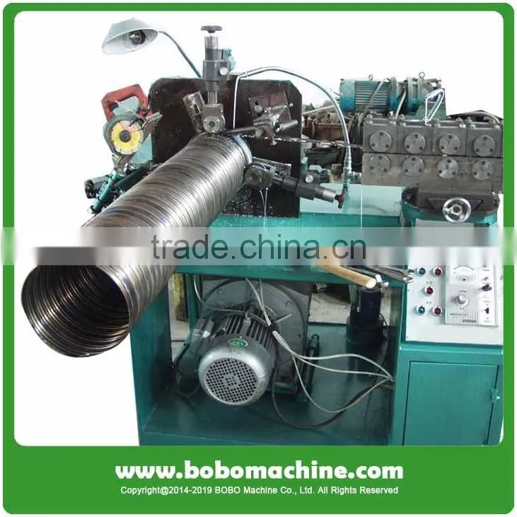 Metal corrugated duct forming machine