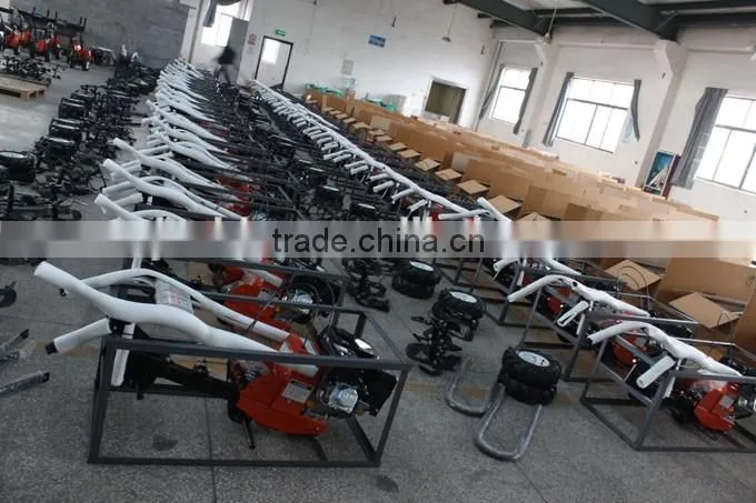 double handle tiller rotavator cultivator with 12V light