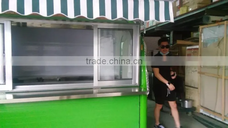 Multifunction mobile food cart with wheels, food grilling cart,shawarma food cart ZQW-C2