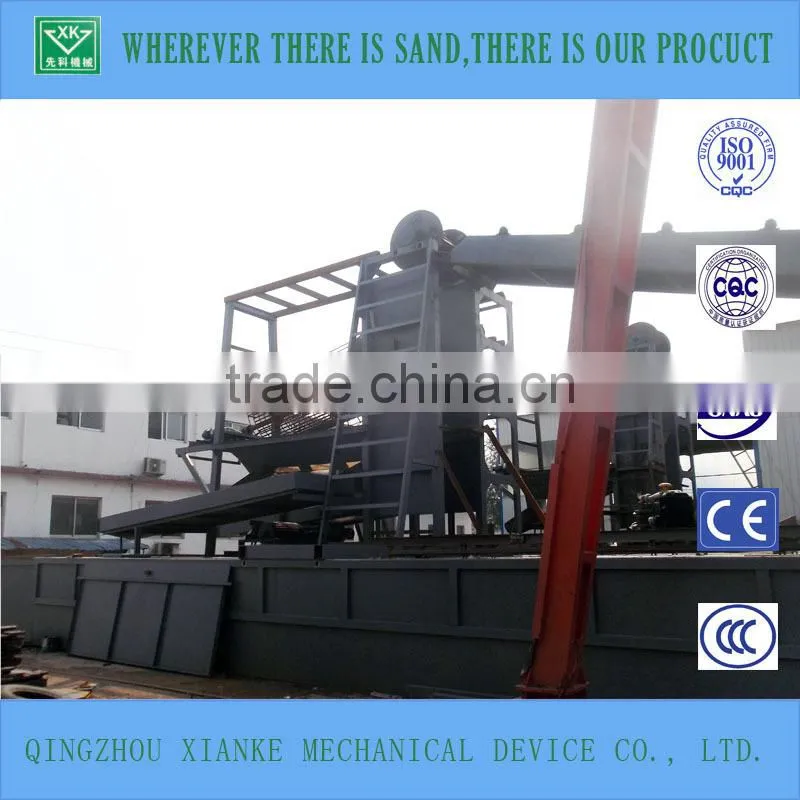 150cbm/h Working Capacity Gold Panning Dredger For Sale