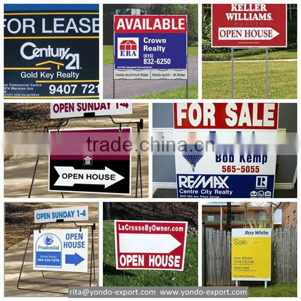 4mm 5mm Corflute / Coroplast Real Estate Signs