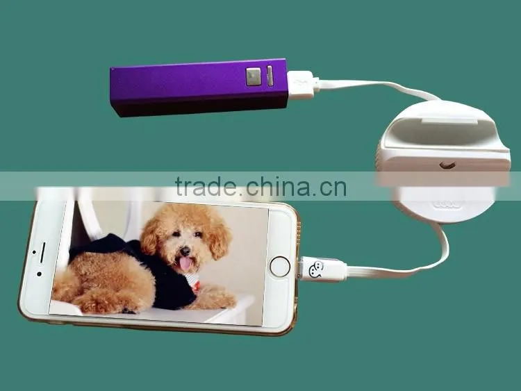 Newest item magnetic retractable micro usb c cable with phone stand