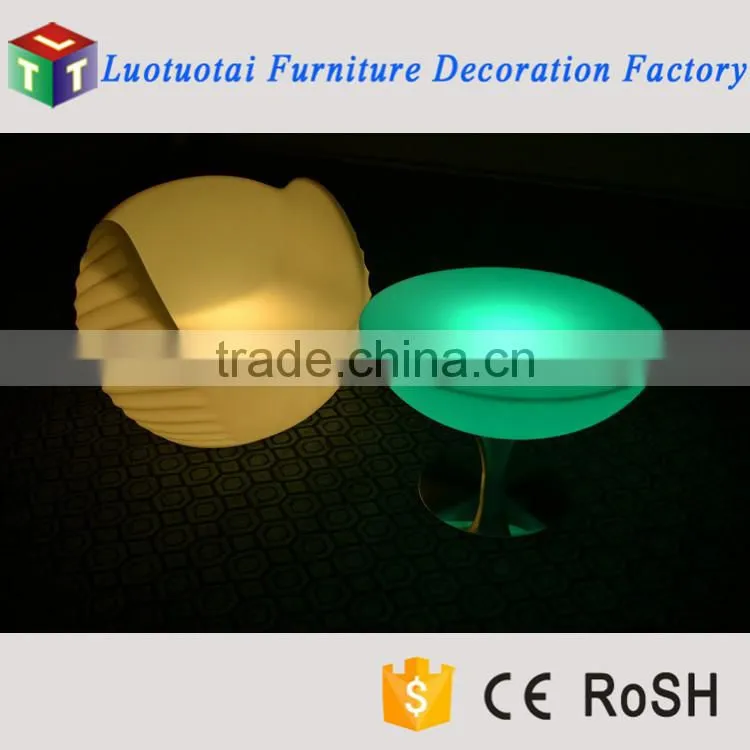 Dongguan furniture factory best price LED light sofa with battery operation