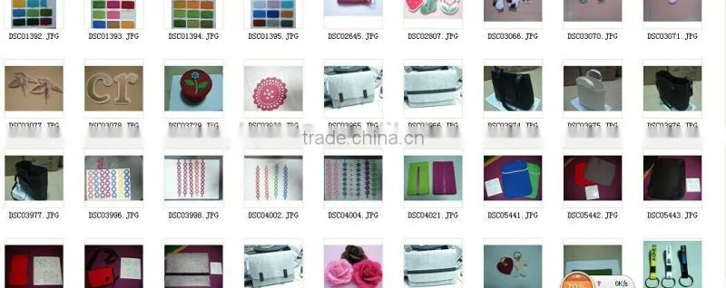 #14090502 new design eco-friendly felt shoulder bag