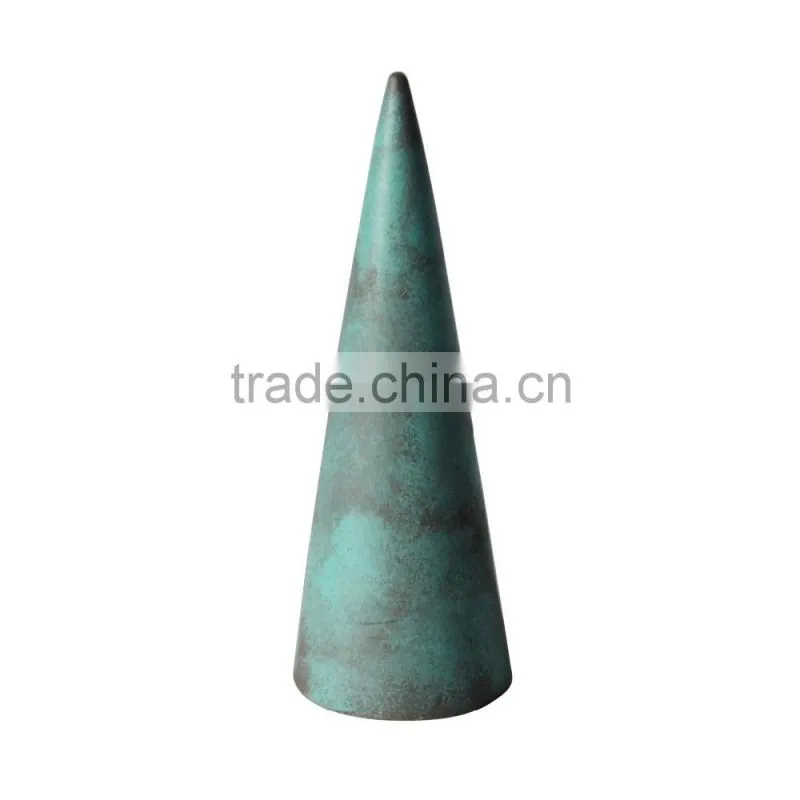 Concrete new material indoor Christmas home decoration cone shape figurine crafts