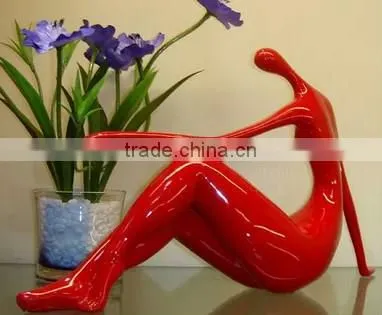 Resin /Fiberglass Fat Lady Sculpture,Abstract Naked Resin Fat Lady Sculpture