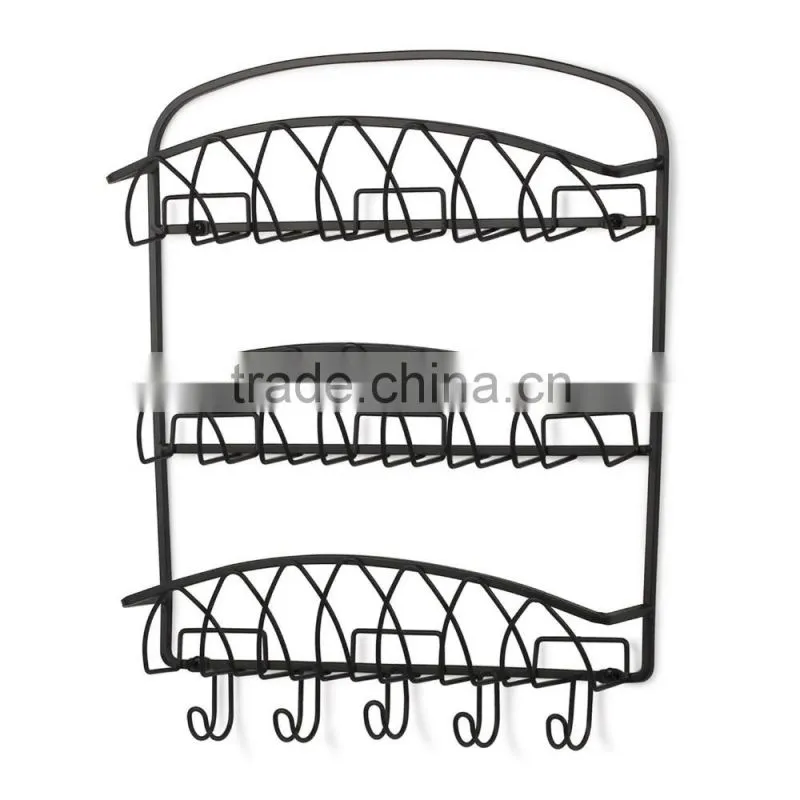 Key Ring Letter Organizer Wall Mount Key Holder with Key Hooks