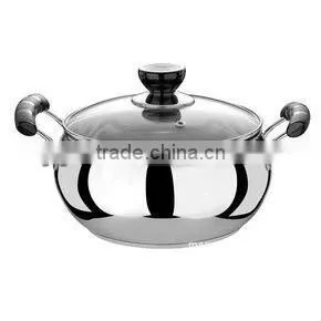 High Quality 100L Stainless Steel Stockpot with Visible Glass Lid