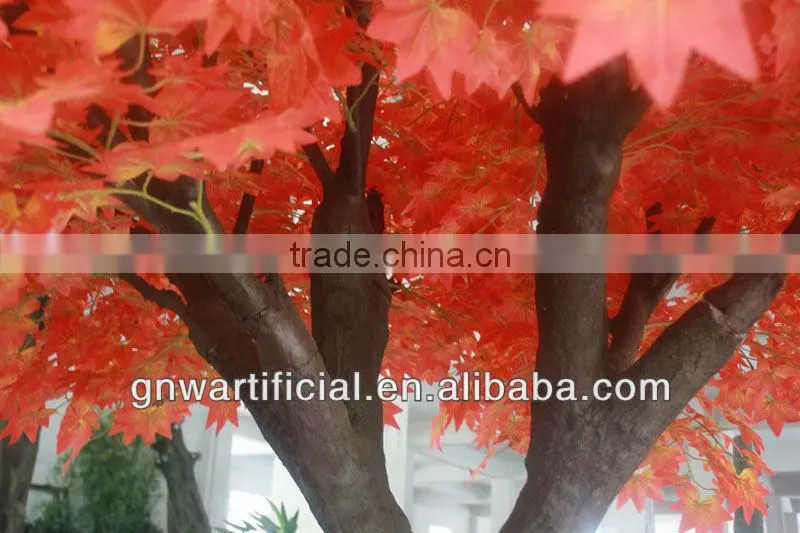Artificial Tree Orange Maple Leaves 12ft high