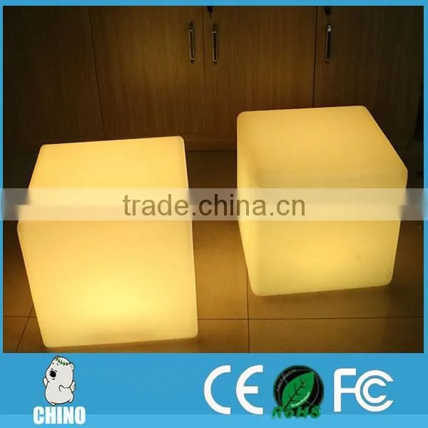 Hot sale illuminated light cube/Waterproof LED Glowing chair