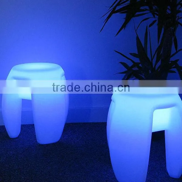 PE materia cute colorful led tripod seat