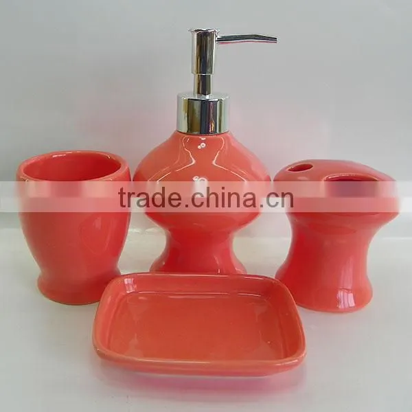 wholesale yellow bathroom accessories set