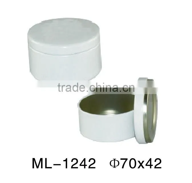ROUND candle box metal tin can