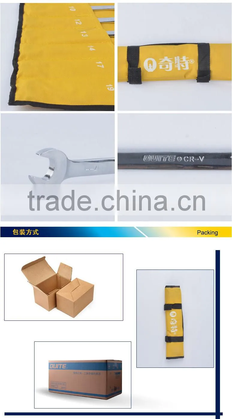8 pcs ANSI CR-V combination wrench set ,8 pcs metric combination wrench set,8 pcs anti-rust combination wrench set