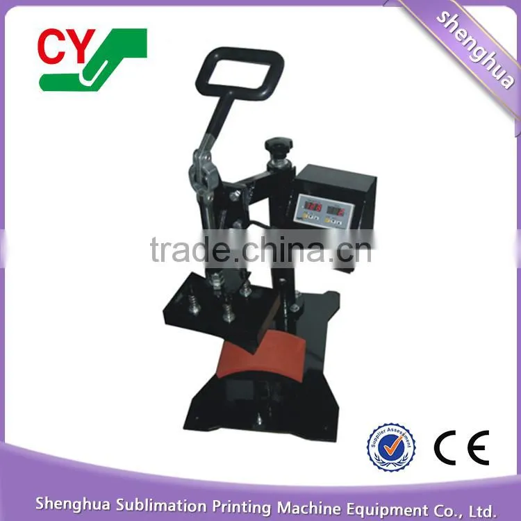 Cheap high veracity sublimation heat transfer hot press cap printing machine