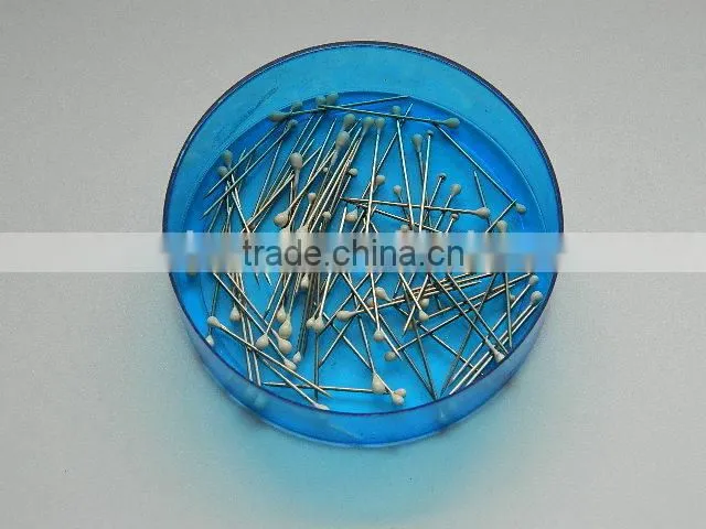 copper white head pin nickel free , metal garment package, metal pin