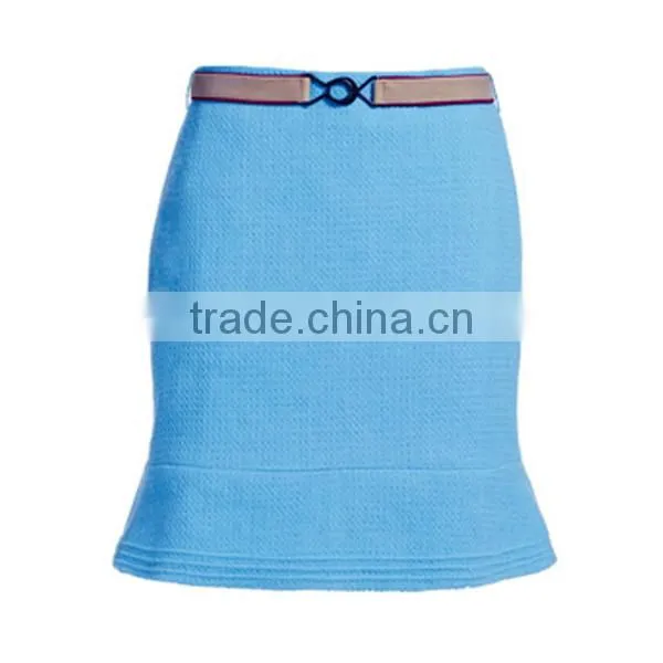 Ladies Fashionable Blue Octopus Skirts Slim Fit Skirt