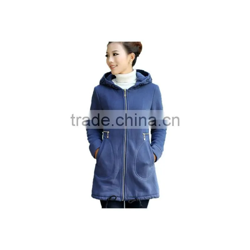 Women Elegant Long Pattern Hoodies