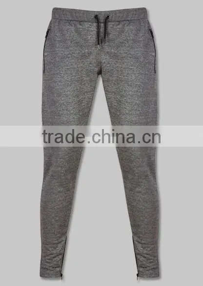 100% cotton zipper tracktsuit fitted tracksuit slim fit sweatpants