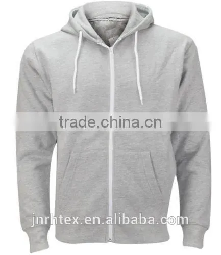 Winter warm 100% cotton custom crewneck hooded sweatshirt