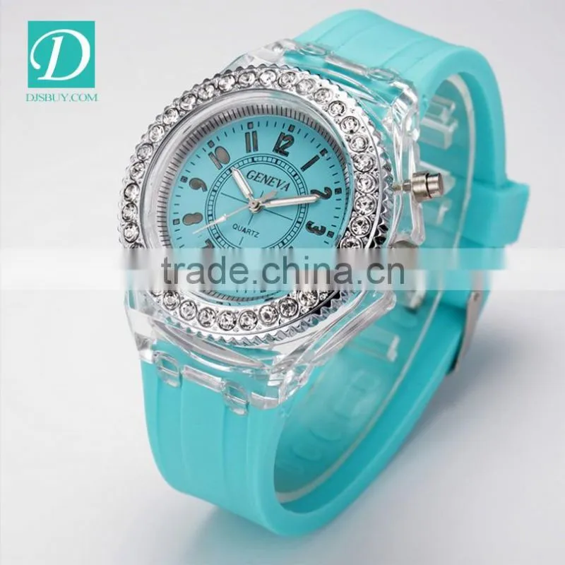 Hot Sale 6 Colors Casual Lady Girl Silicone Quartz Watches Best Gift