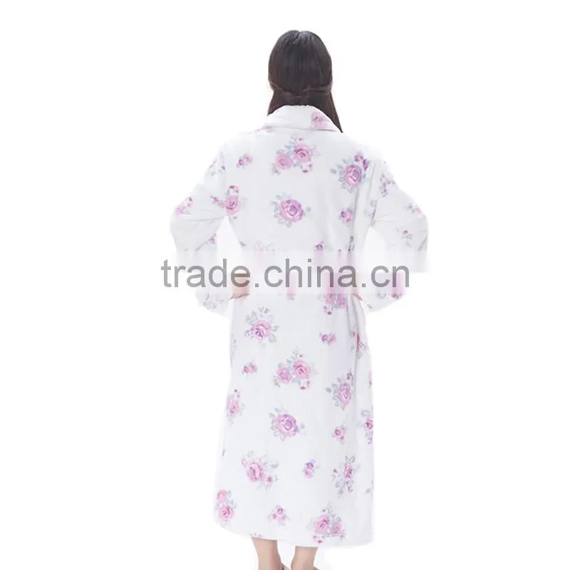 Women Winter Warm Pajamas,Printed Sleepwear