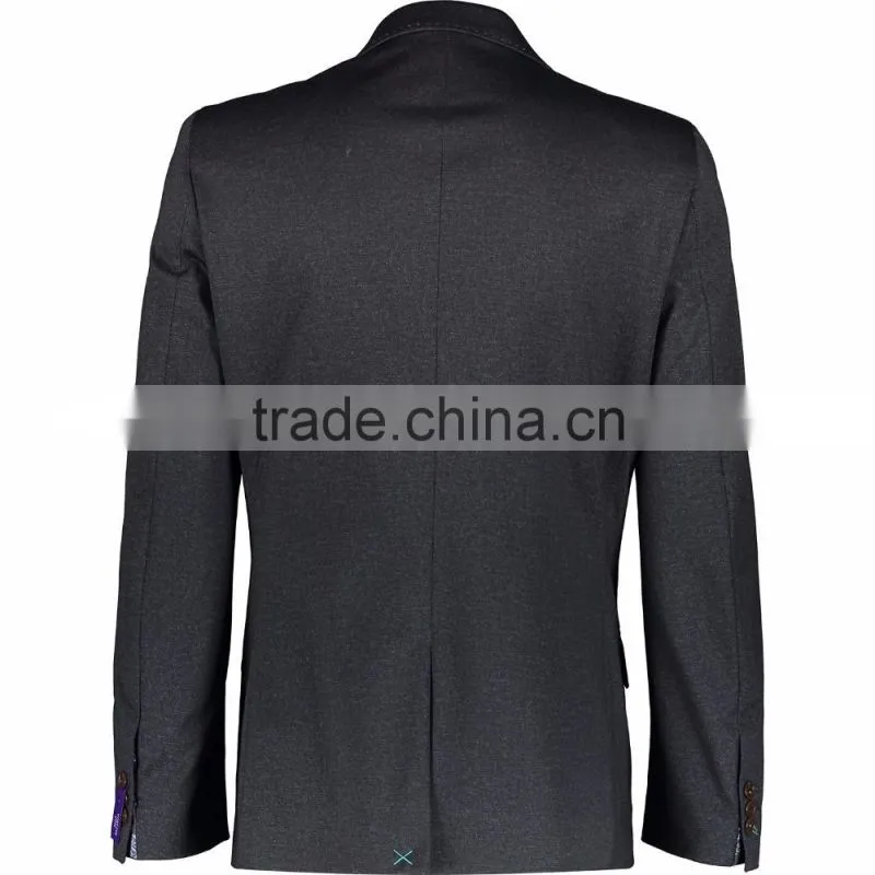 2017 New Man's Vintage Charcoal Tailored Blazer Wholesale