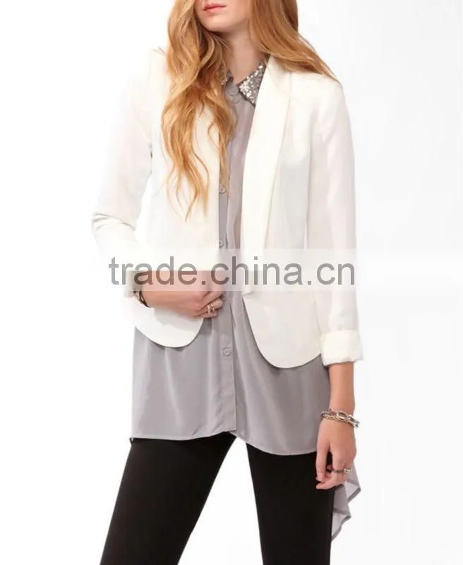 Open Shawl Lapel Blazer