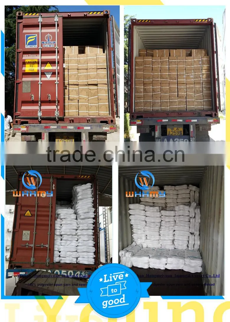 40S2 Raw White Polyester Hank Yarn China Supplier