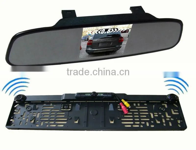 License plate night vision car camera with LED hights-CAM-120