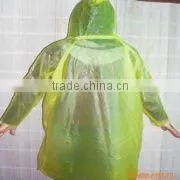 Disposable CPE white rain coat