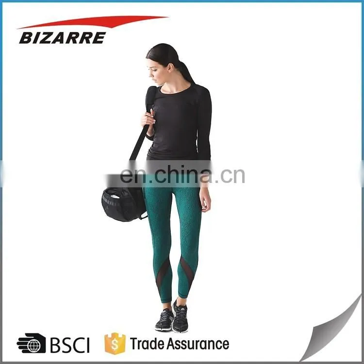 Custom fashion sublimation printed 3xl yoga leggings for women
