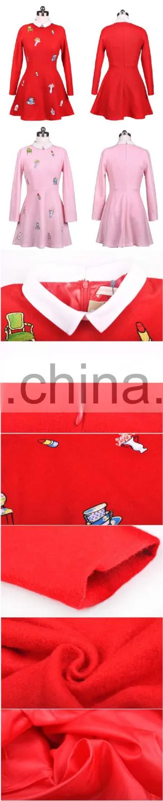 Cute slimming Christmas dress 2014 girls clothes for winter women dress wholesale