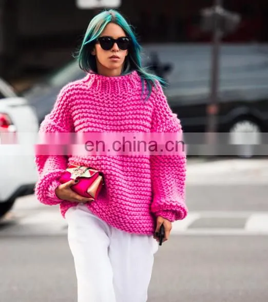 Super Chunky Handmade Knit 100% Merinol wool sweater