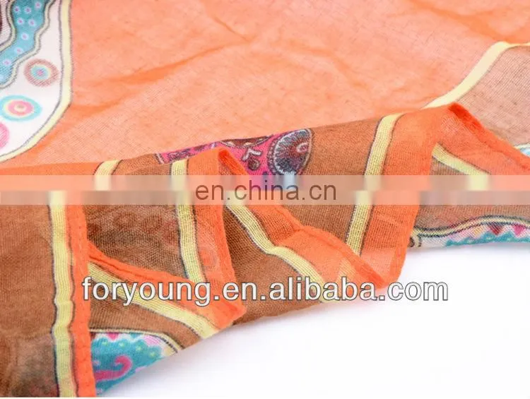 leaf print latest scarf designs