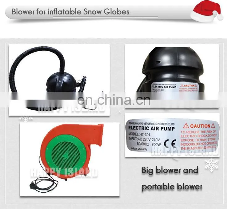 Attractive interesting inflatable snow globe for christmas, wedding snow globe,inflatable christmas snow globe