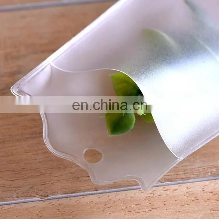 Custom size transparent plastic packaging bag frosting pvc bag china manufacture packaging bag