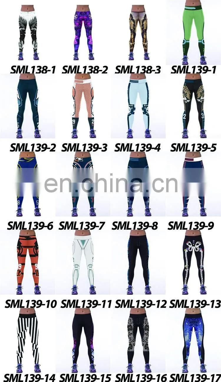 High Quality Custom Sport 92 Polyester 8 Spandex Leggings