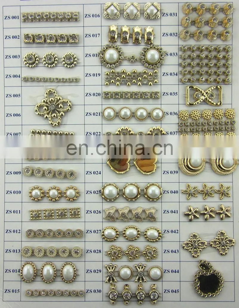 wholesale rhinstone gold plastic trim banding plastic wedding dress flower appliques