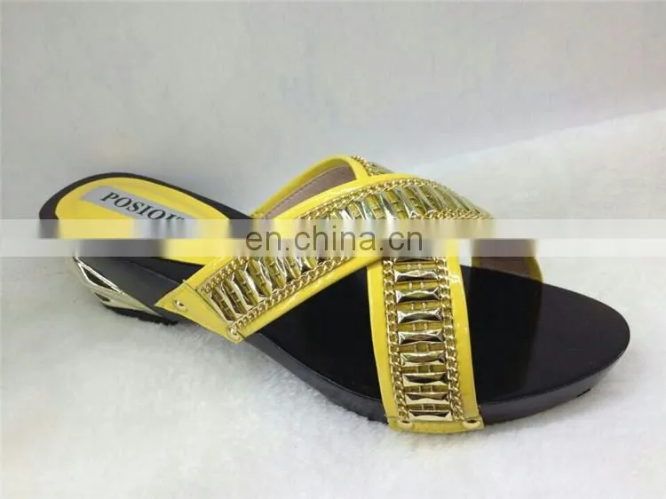 latest ladies slippers shoes and sandals(MD087)