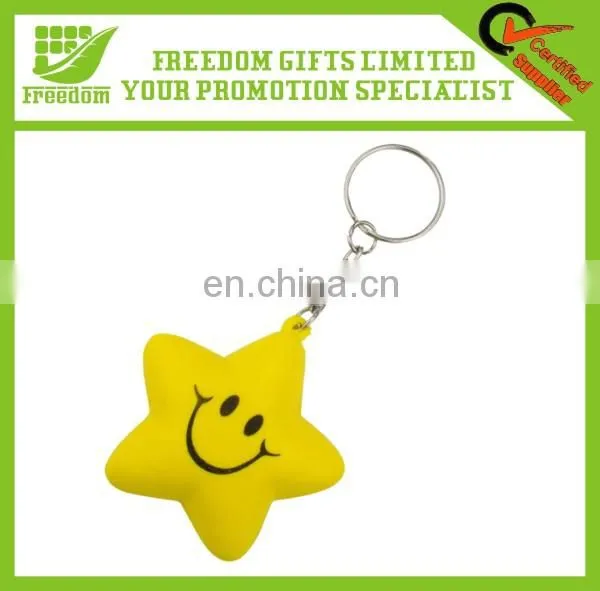 Customized Logo Printed PU Leather Keychain